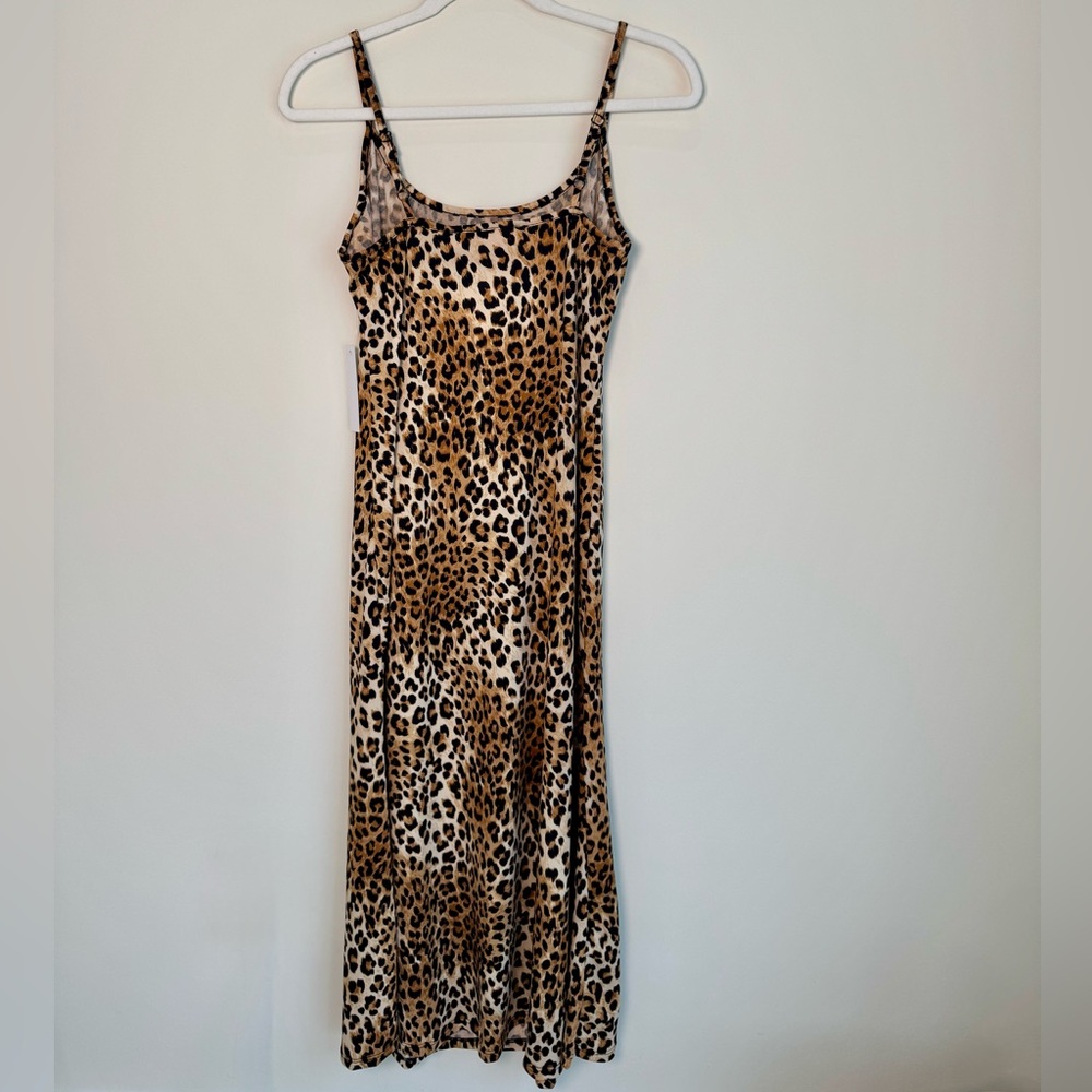 NWT Lisa Says Gah Leopard Print Slip Dress Size Small - Picture 4 of 8